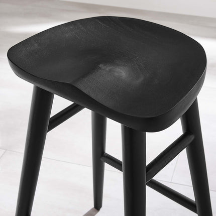 Modway EEI-6739 Saville Backless Wood Counter Stools Set of 2 Modway