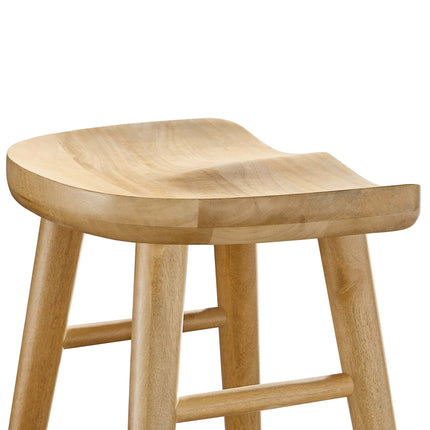 Modway EEI-6739 Saville Backless Wood Counter Stools Set of 2 Modway