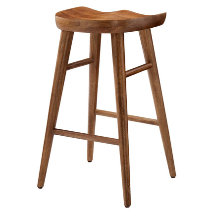 Modway EEI-6739 Saville Backless Wood Counter Stools Set of 2 Modway