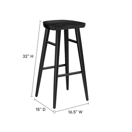 Modway EEI-6740 Saville Backless Wood Bar Stools Set of 2 Modway