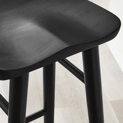 Modway EEI-6740 Saville Backless Wood Bar Stools Set of 2 Modway