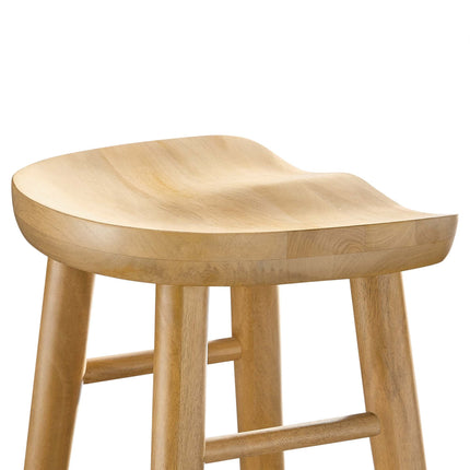Modway EEI-6740 Saville Backless Wood Bar Stools Set of 2 Modway