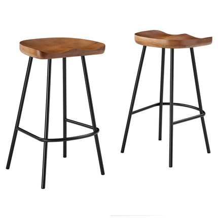 Modway EEI-6741 Concord Backless Wood Counter Stools Set of 2 Modway