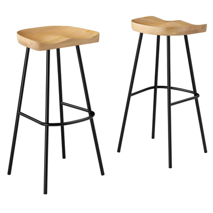 Modway EEI-6742 Concord Backless Wood Bar Stools Set of 2 Modway