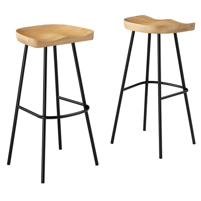 Modway EEI-6742 Concord Backless Wood Bar Stools Set of 2 Modway