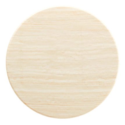 Modway EEI-6748 Lippa 36" Round Faux Travertine Dining Table Modway