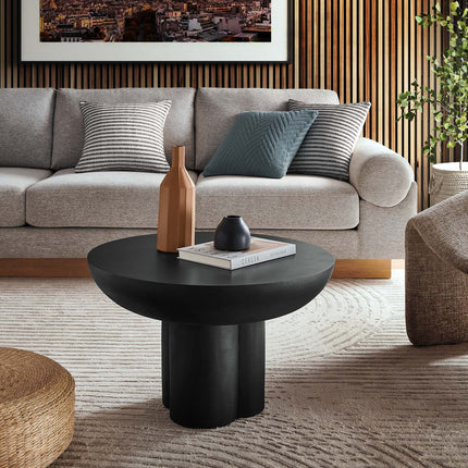 Modway EEI-6760 Caspian Round Concrete Coffee Table Modway