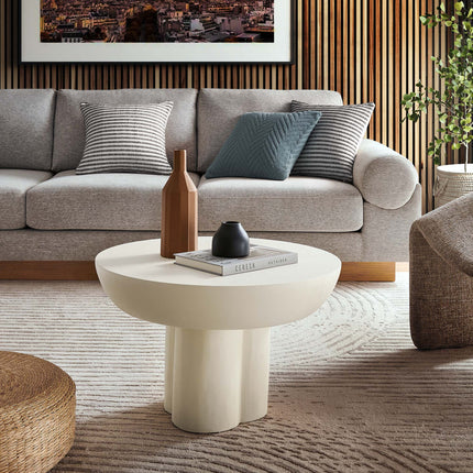 Modway EEI-6760 Caspian Round Concrete Coffee Table Modway