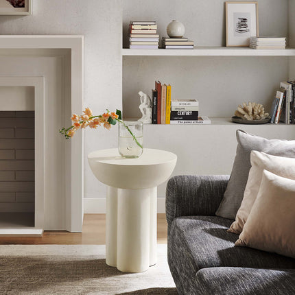 Modway EEI-6761 Caspian Round Concrete Side Table Modway