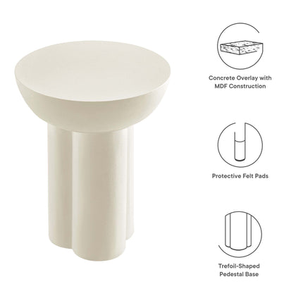 Modway EEI-6761 Caspian Round Concrete Side Table Modway