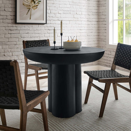 Modway EEI-6762 Caspian 40" Round Concrete Dining Table Modway
