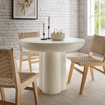 Modway EEI-6762 Caspian 40" Round Concrete Dining Table Modway