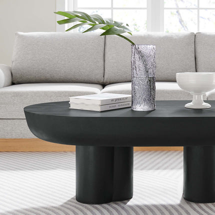 Modway EEI-6763 Caspian Oval Concrete Coffee Table Modway