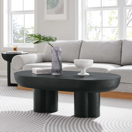 Modway EEI-6763 Caspian Oval Concrete Coffee Table Modway