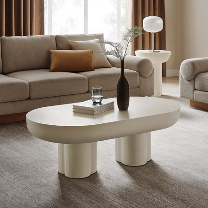 Modway EEI-6763 Caspian Oval Concrete Coffee Table Modway
