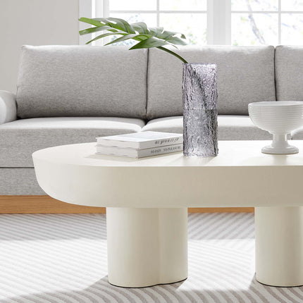 Modway EEI-6763 Caspian Oval Concrete Coffee Table Modway