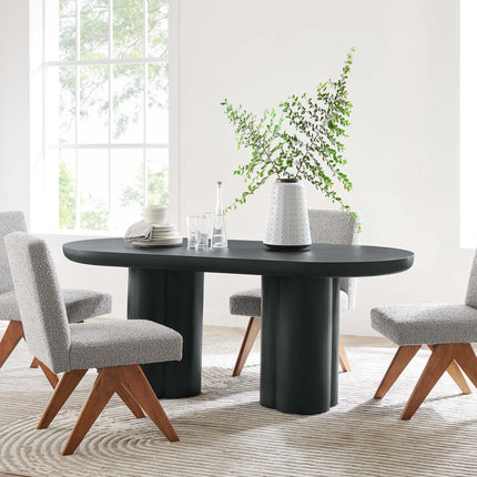 Modway EEI-6764 Caspian 72" Oval Concrete Dining Table Modway