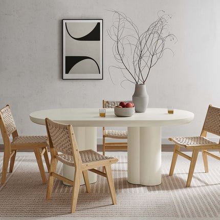 Modway EEI-6764 Caspian 72" Oval Concrete Dining Table Modway
