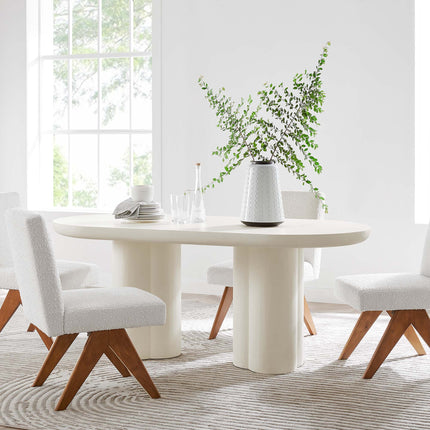 Modway EEI-6764 Caspian 72" Oval Concrete Dining Table Modway