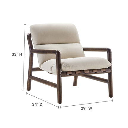 Modway EEI-6766 Paxton Wood Sling Chair Modway