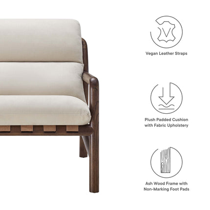 Modway EEI-6766 Paxton Wood Sling Chair Modway