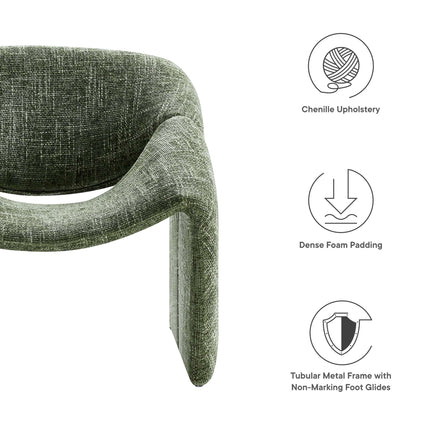 Modway EEI-6767 Vivi Chenille Upholstered Accent Chair Modway