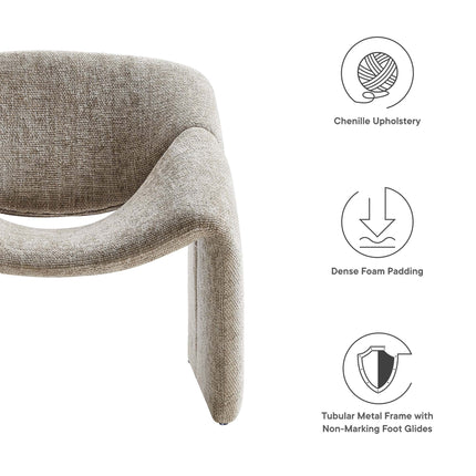 Modway EEI-6767 Vivi Chenille Upholstered Accent Chair Modway