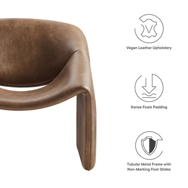 Modway EEI-6768 Vivi Vegan Leather Accent Chair Modway