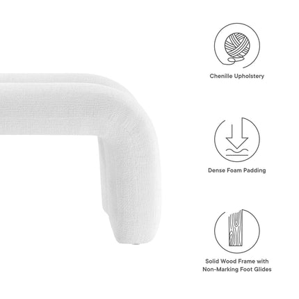 Modway EEI-6769 Dax 50.5" Chenille Upholstered Accent Bench Modway