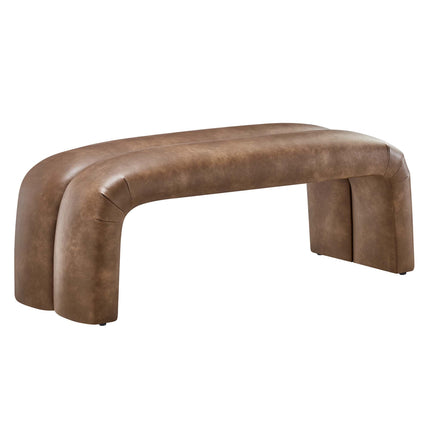 Modway EEI-6770 Dax 50.5" Vegan Leather Upholstered Accent Bench Modway