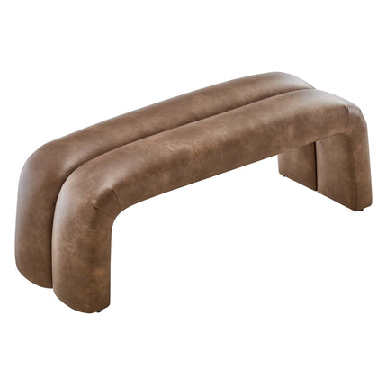 Modway EEI-6770 Dax 50.5" Vegan Leather Upholstered Accent Bench Modway