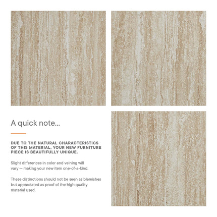 Modway EEI-6774 Mirella 53.5" Faux Travertine Bench Modway