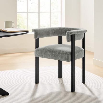 Modway EEI-6776 Imogen Fabric Upholstered Barrel Dining Chairs Set of 2 Modway
