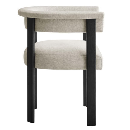 Modway EEI-6776 Imogen Fabric Upholstered Barrel Dining Chairs Set of 2 Modway
