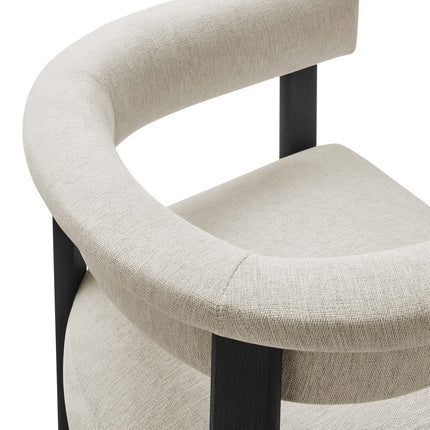 Modway EEI-6776 Imogen Fabric Upholstered Barrel Dining Chairs Set of 2 Modway