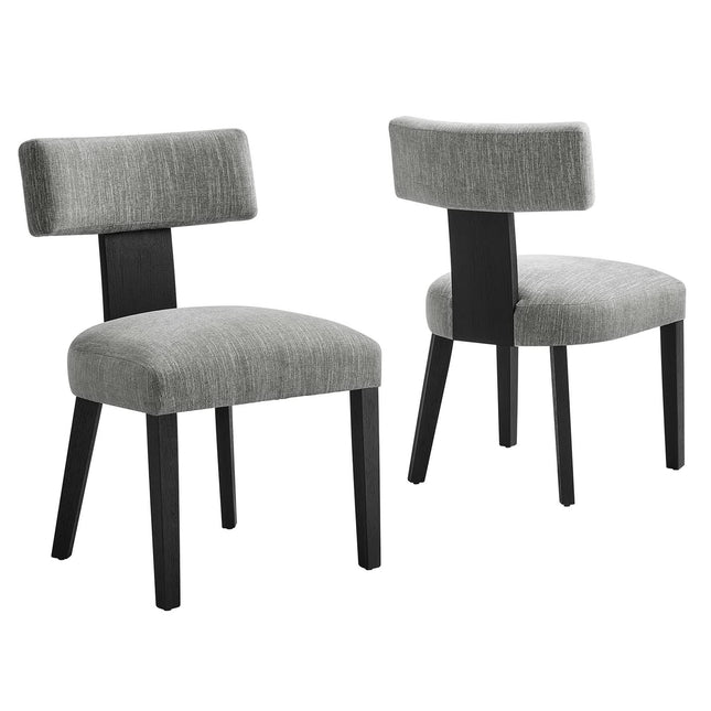 Modway EEI-6777 Nalani Fabric Upholstered Dining Chairs Set of 2 Modway