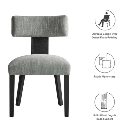 Modway EEI-6777 Nalani Fabric Upholstered Dining Chairs Set of 2 Modway