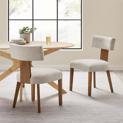 Modway EEI-6777 Nalani Fabric Upholstered Dining Chairs Set of 2 Modway