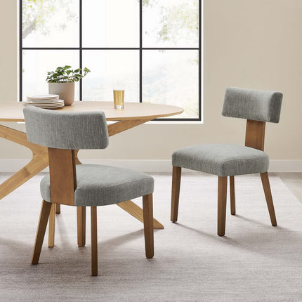 Modway EEI-6777 Nalani Fabric Upholstered Dining Chairs Set of 2 Modway