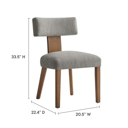 Modway EEI-6777 Nalani Fabric Upholstered Dining Chairs Set of 2 Modway