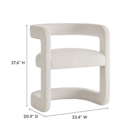 Modway EEI-6778 Winslow Performance Velvet Barrel Accent Chair Modway