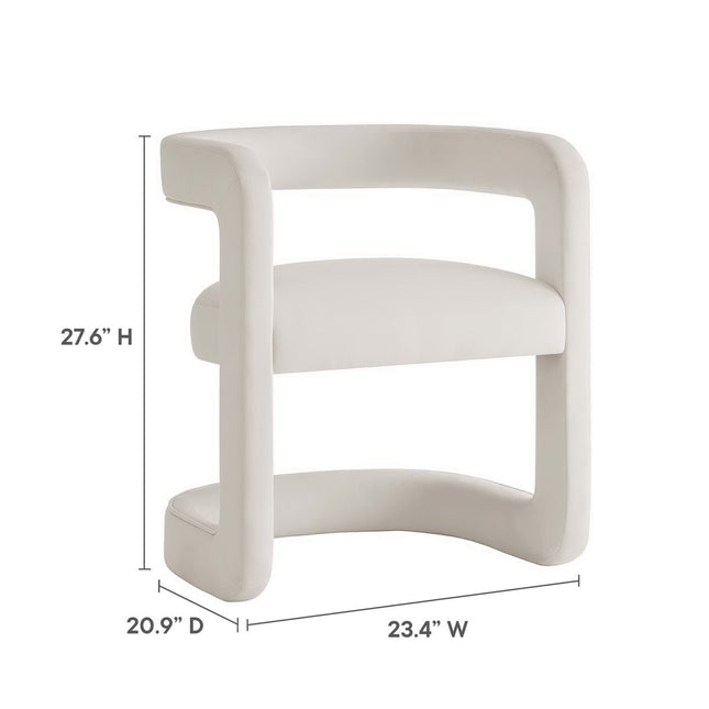 Modway EEI-7052 Winslow Barrel Performance Velvet Dining Chair Modway