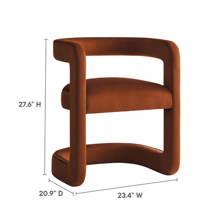 Modway EEI-6778 Winslow Performance Velvet Barrel Accent Chair Modway