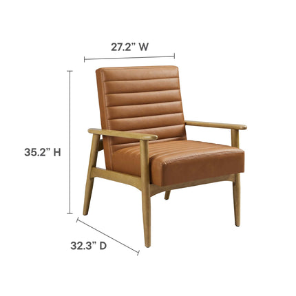 Modway EEI-6779 Jensen Vegan Leather Accent Chair Modway