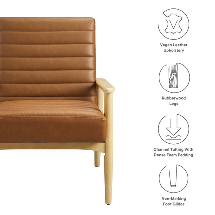 Modway EEI-6779 Jensen Vegan Leather Accent Chair Modway