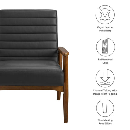 Modway EEI-6779 Jensen Vegan Leather Accent Chair Modway
