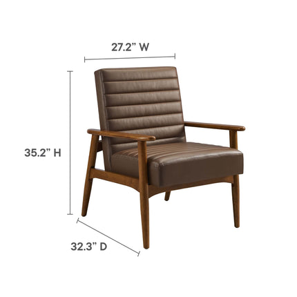 Modway EEI-6779 Jensen Vegan Leather Accent Chair Modway