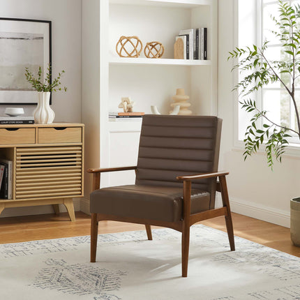 Modway EEI-6779 Jensen Vegan Leather Accent Chair Modway