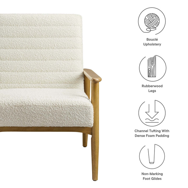 Modway EEI-6780 Jensen Boucle Fabric Accent Chair Modway