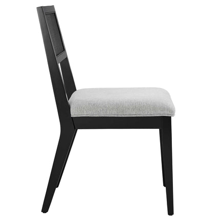 Modway EEI-6781 Nimba Faux Rattan Fabric Dining Chairs Set of 2 Modway